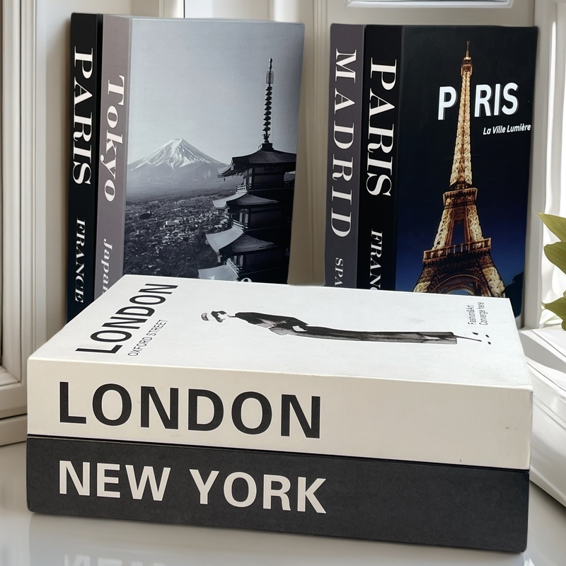 Interior Design Book - Luxury Fake Book Storage Box Abstract