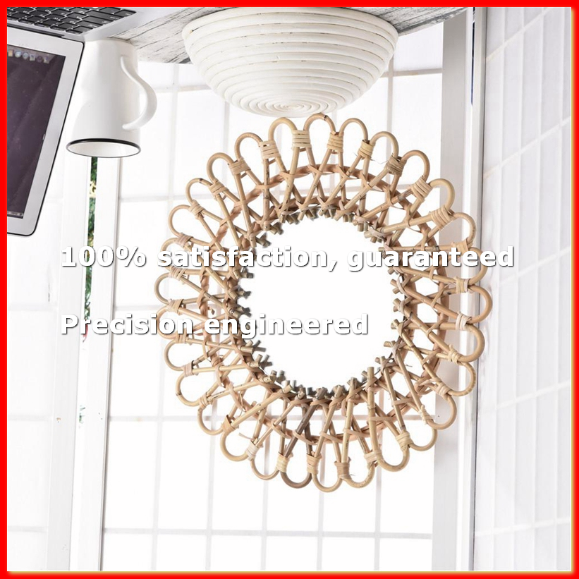 40Cm Nordic Wicker Wall-Mounte - Rattan Mirror Round 리뷰 및 가격