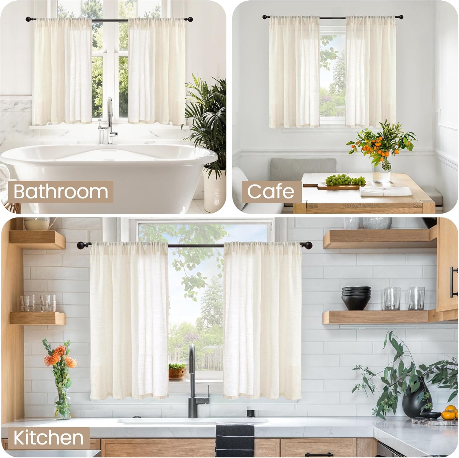 Linen Kitchen Curtains 30 Inch - Linen Roller Blind 리뷰 및 가격