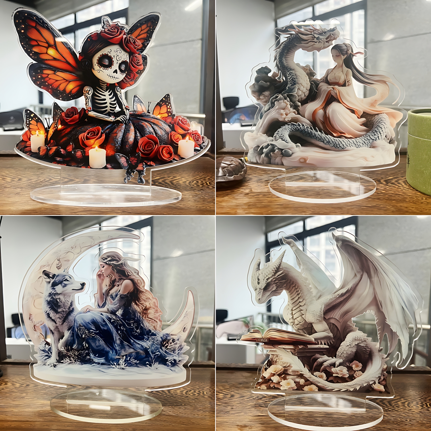 Two Tigers Statue,2D Flat Anim - Interior Design Office 리뷰 및 가격