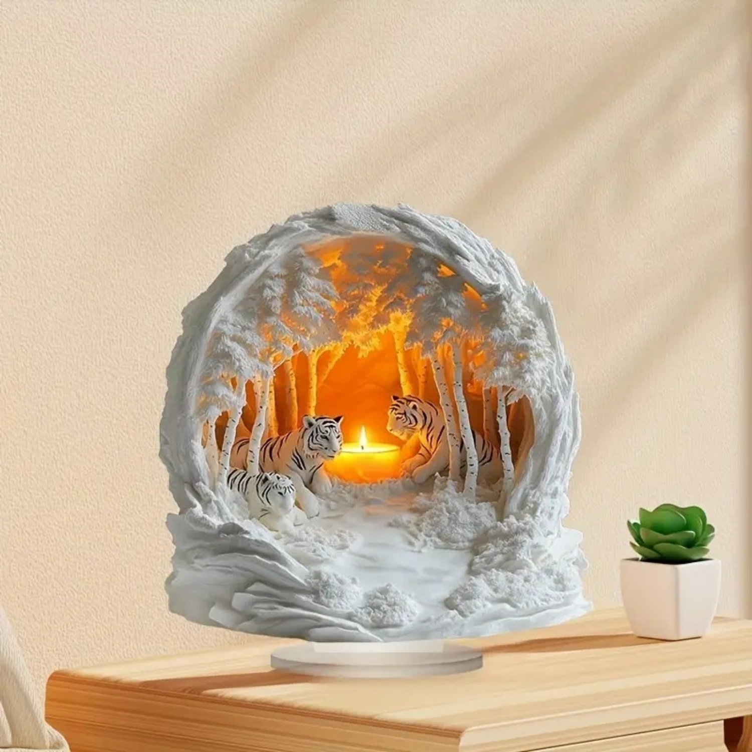 Two Tigers Statue,2D Flat Anim - Interior Design Office 리뷰 및 가격