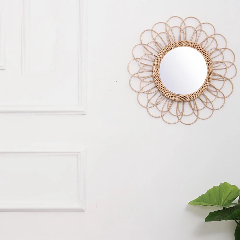 Rattan Mirror Innovative Home  - Rattan Mirror Round 리뷰 및 가격