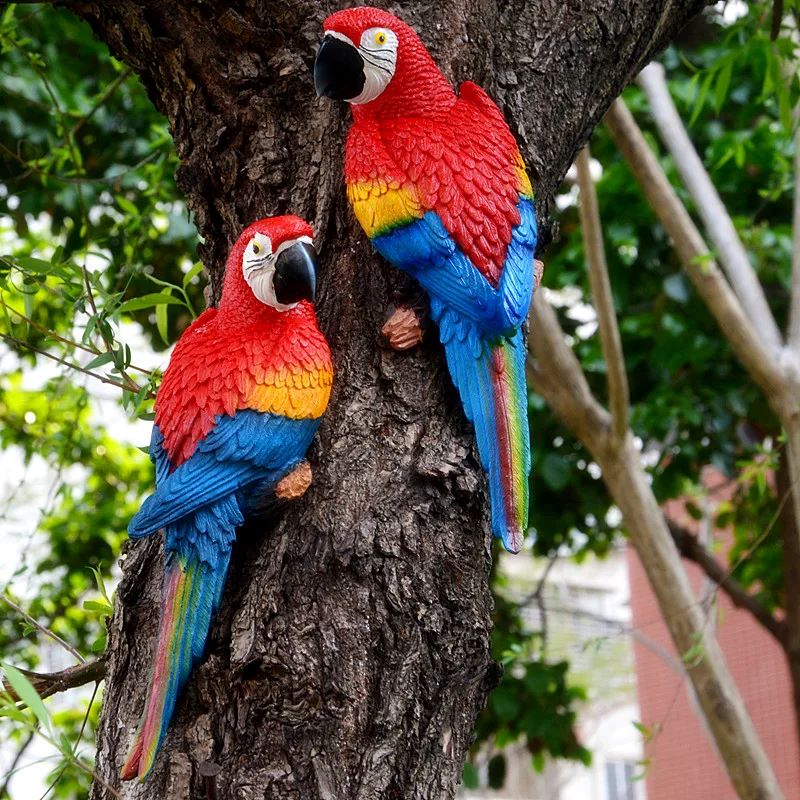 Resin Parrot Statue Wall Mount - Interior Design Office 리뷰 및 가격