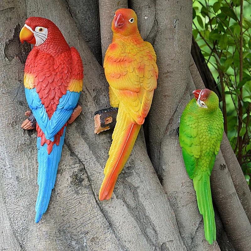 Resin Parrot Statue Wall Mount - Interior Design Office 리뷰 및 가격