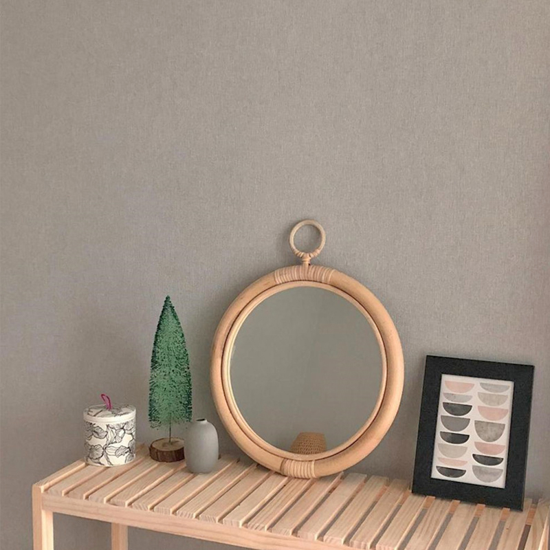 ‌Boho Rattan Wall Mirror Handw - Rattan Mirror Round 리뷰 및 가격