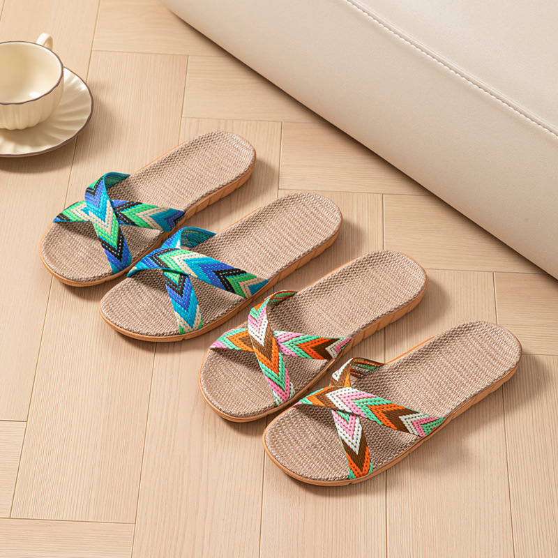 Hemp Women's Slippers Home Sum - Linen Roller Blind 리뷰 및 가격