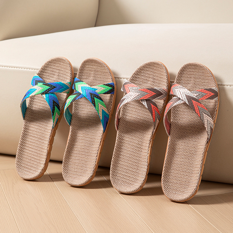 Hemp Women's Slippers Home Sum - Linen Roller Blind 리뷰 및 가격