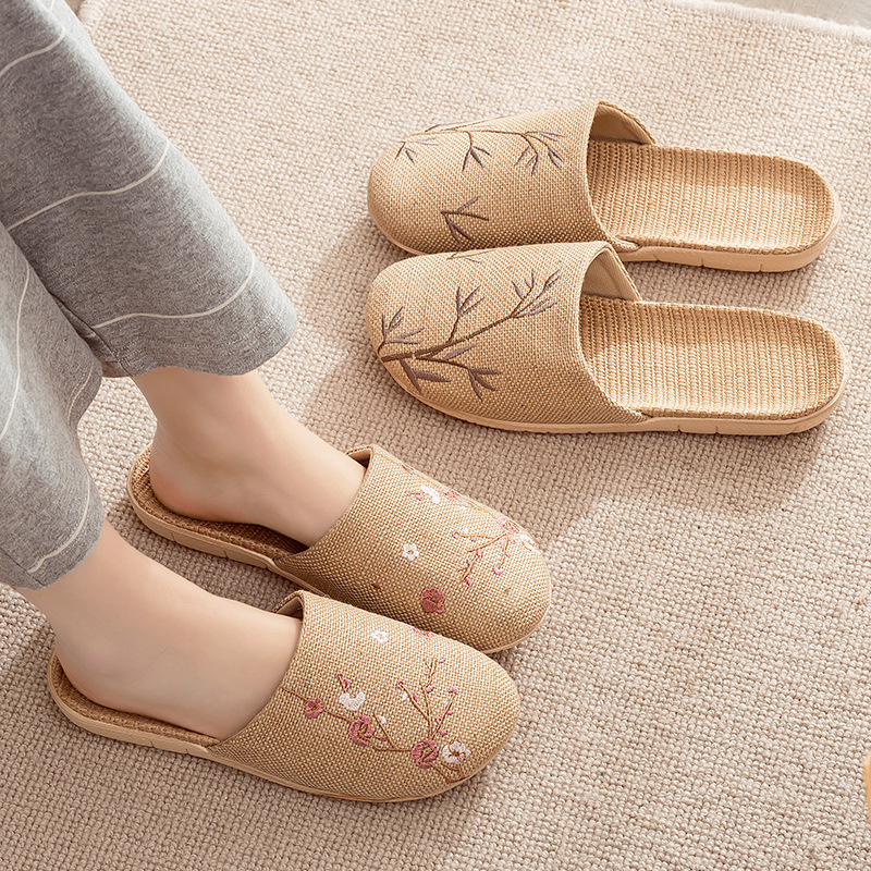 Linen Slippers Female Summer M - Linen Roller Blind 리뷰 및 가격
