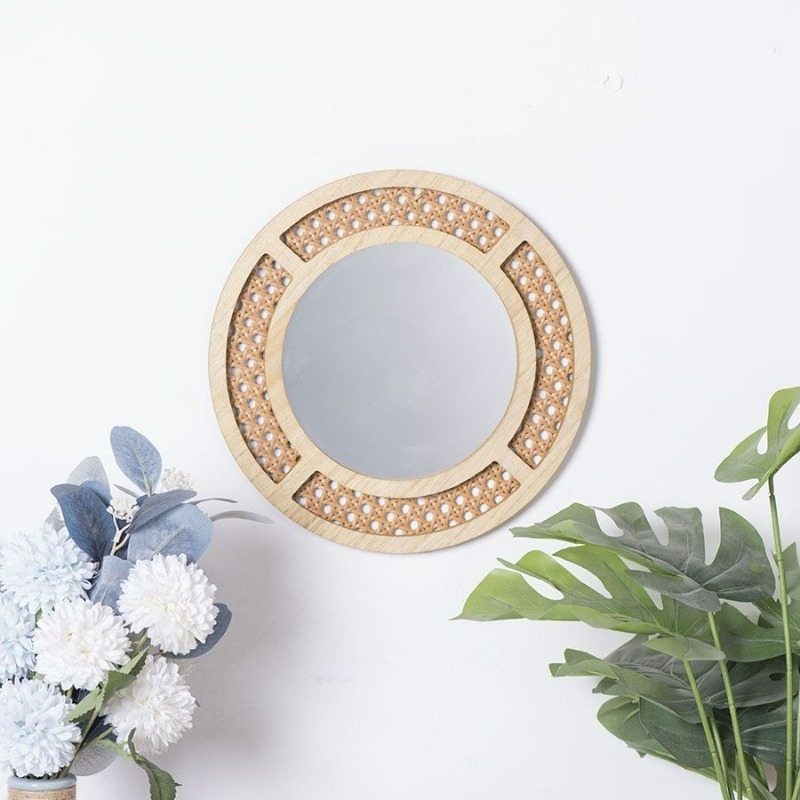 Creative Decorative Mirror Han - Rattan Mirror Round 리뷰 및 가격