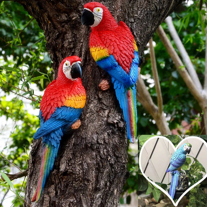 Simulation Resin Parrot Statue - Interior Design Office 리뷰 및 가격