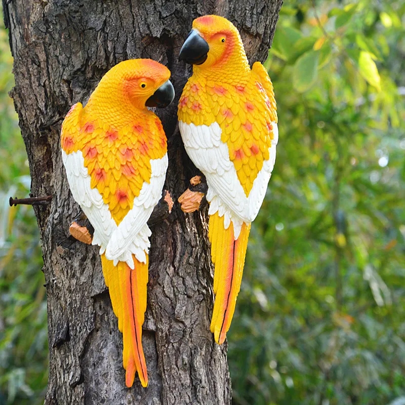 Simulation Resin Parrot Statue - Interior Design Office 리뷰 및 가격
