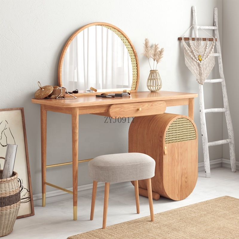 Bedroom furniture rattan decor - Rattan Mirror Round 리뷰 및 가격