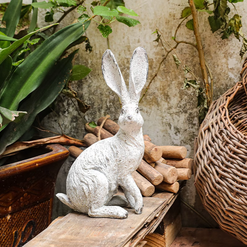 2Pcs Garden Statues Rabbit Sta - Interior Design Office 리뷰 및 가격