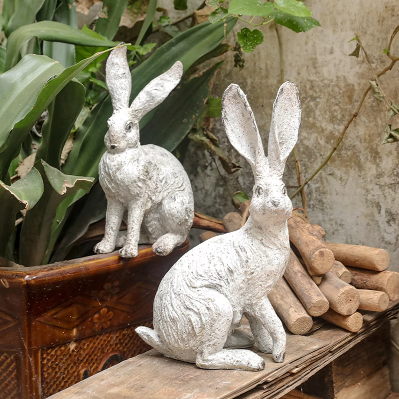 2Pcs Garden Statues Rabbit Sta - Interior Design Office 리뷰 및 가격