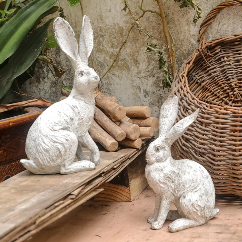 2Pcs Garden Statues Rabbit Sta - Interior Design Office 리뷰 및 가격