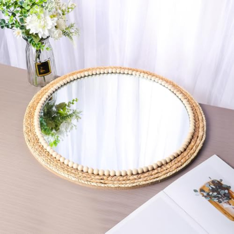 Boho Round Hanging Wall Mirror - Rattan Mirror Round 리뷰 및 가격