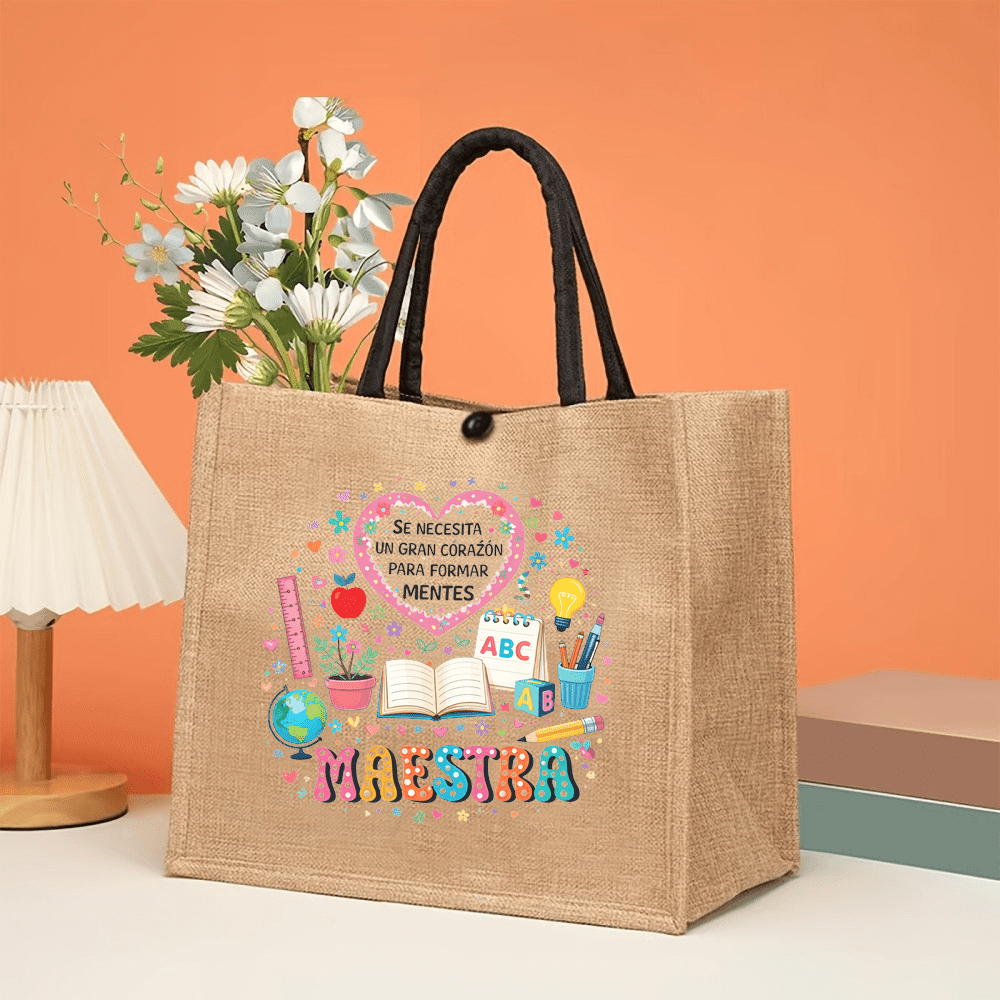 Maestra Printed Linen Tote Bag - Interior Design Book 리뷰 및 가격