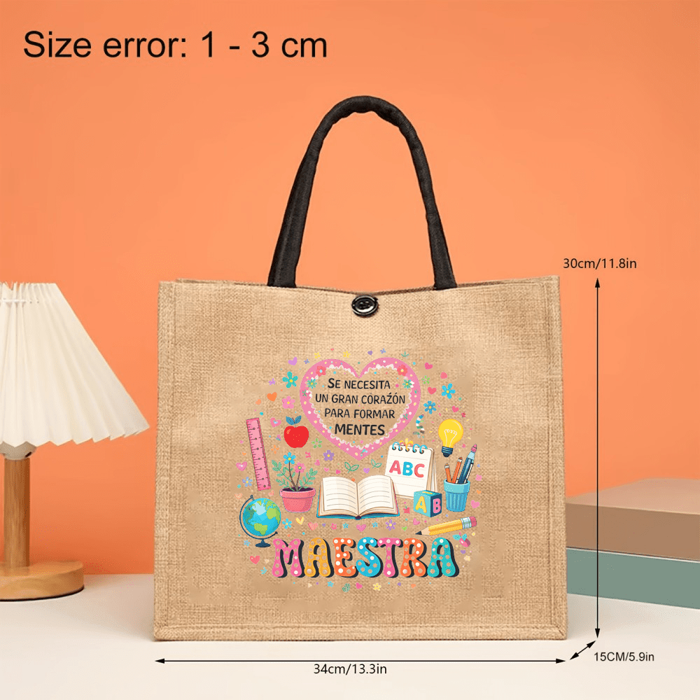 Maestra Printed Linen Tote Bag - Interior Design Book 리뷰 및 가격
