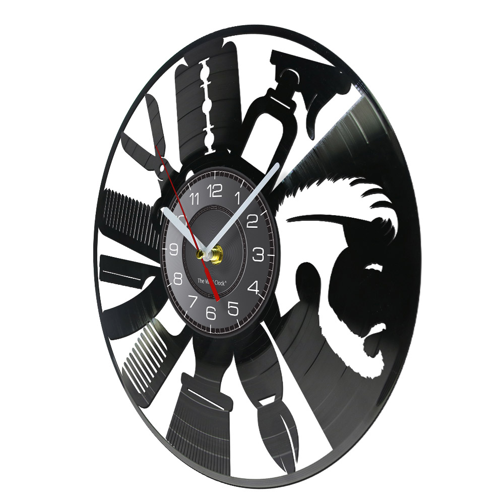 Hair Salon Tools Wall Clock Ba - Interior Design Living Room Ideas 리뷰 및 가격