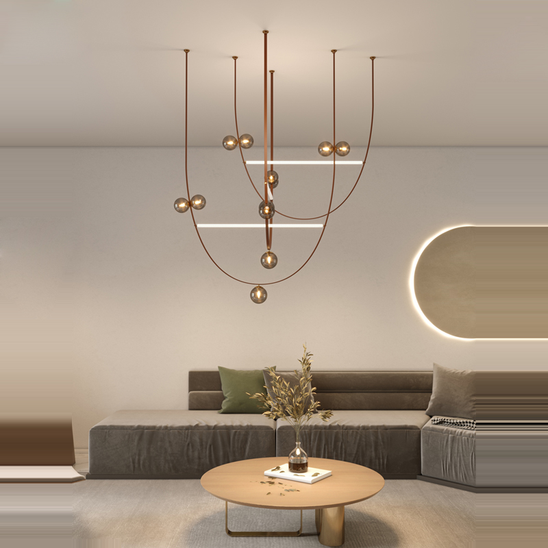 American LED Leather Chandelie - Interior Design Living Room Ideas 리뷰 및 가격