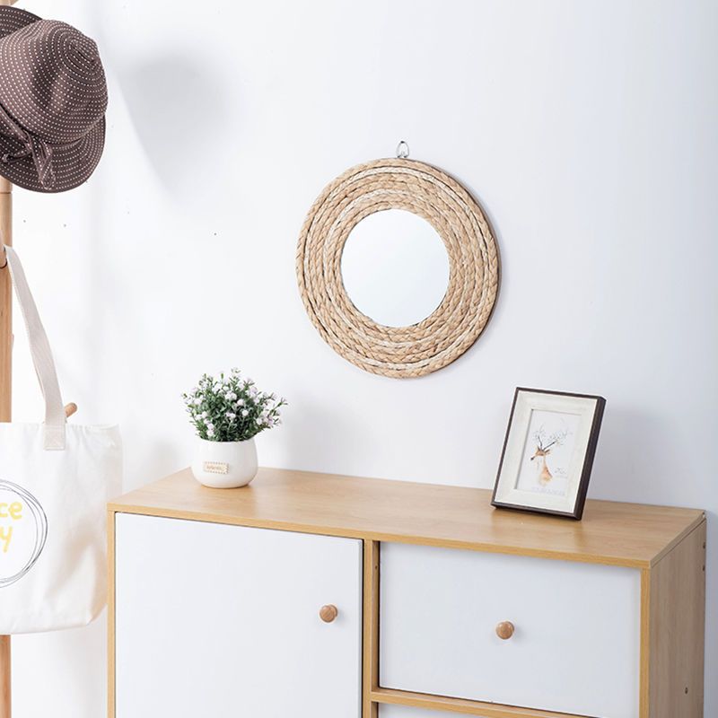 Rattan Handicrafts Decorative  - Rattan Mirror Round 리뷰 및 가격