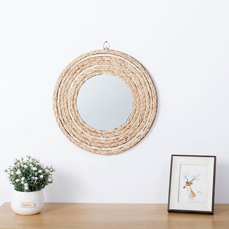 Rattan Handicrafts Decorative  - Rattan Mirror Round 리뷰 및 가격
