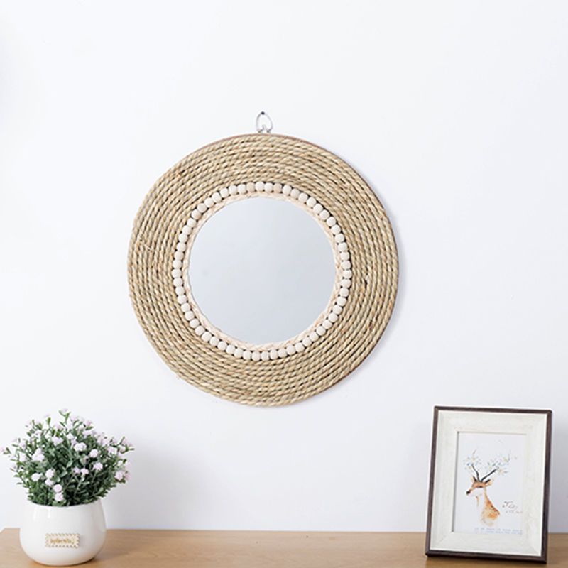 Rattan Handicrafts Decorative  - Rattan Mirror Round 리뷰 및 가격
