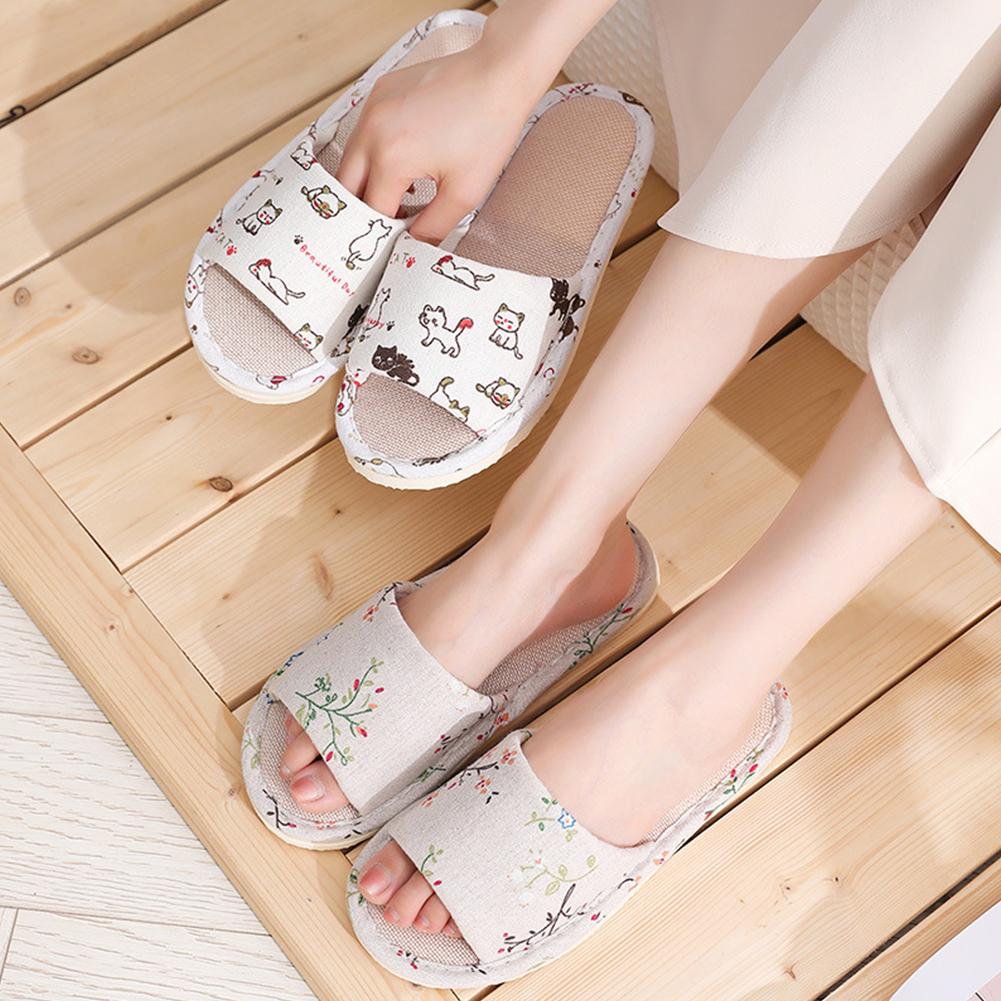 Women Flax Slippers Home Slipp - Linen Roller Blind 리뷰 및 가격