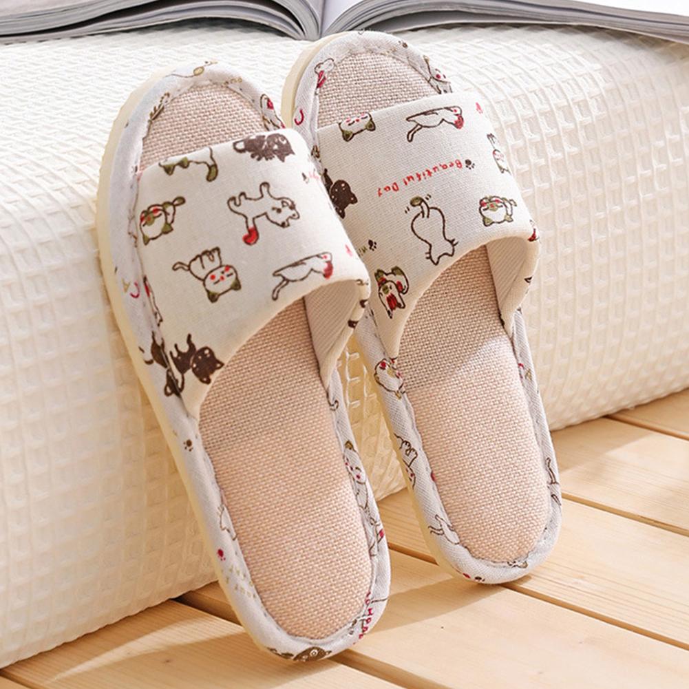 Women Flax Slippers Home Slipp - Linen Roller Blind 리뷰 및 가격