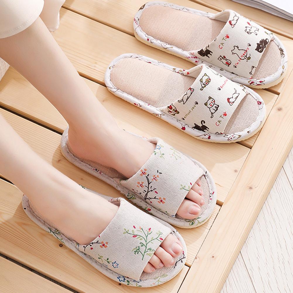 Women Flax Slippers Home Slipp - Linen Roller Blind 리뷰 및 가격
