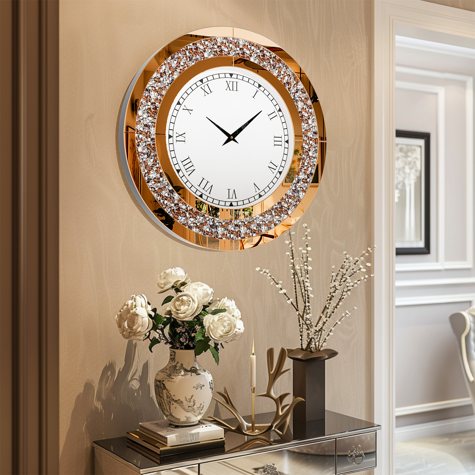 Silver,Tawny Tinted Round Mirr - Rattan Mirror Round 리뷰 및 가격