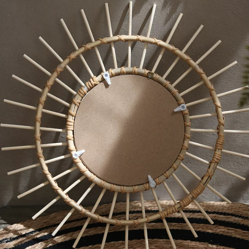 Creative Rattan Round Decorati - Rattan Mirror Round 리뷰 및 가격