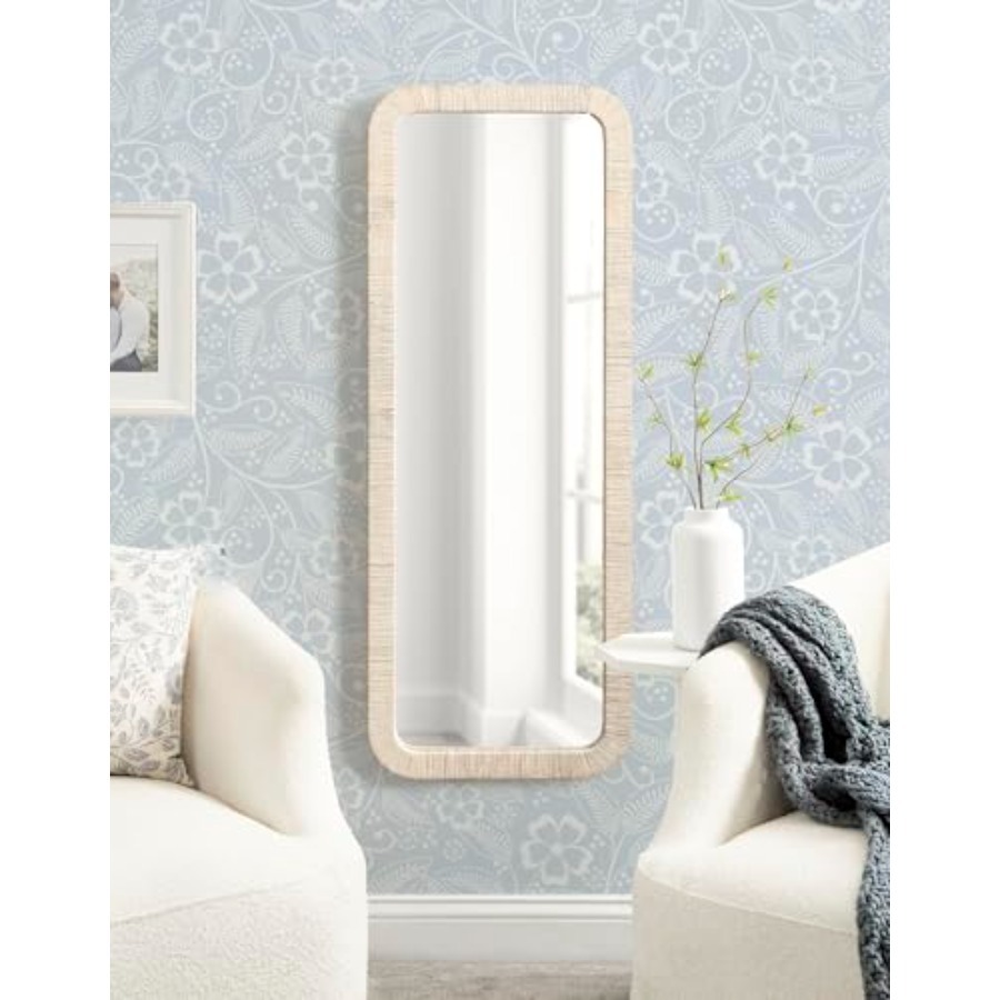 Rahfy Boho Rectangle Rattan Wa - Rattan Mirror Round 리뷰 및 가격