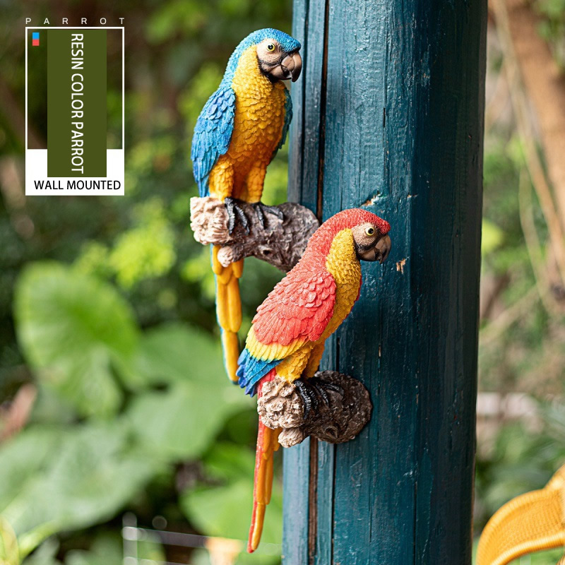 Creative Resin Parrot Statue T - Interior Design Office 리뷰 및 가격