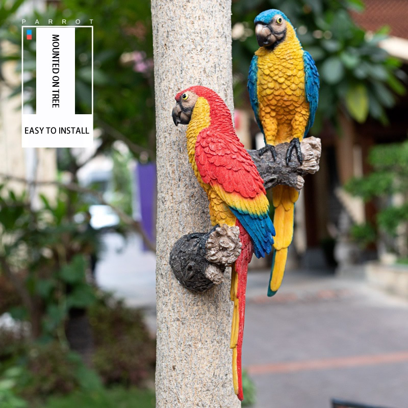 Creative Resin Parrot Statue T - Interior Design Office 리뷰 및 가격