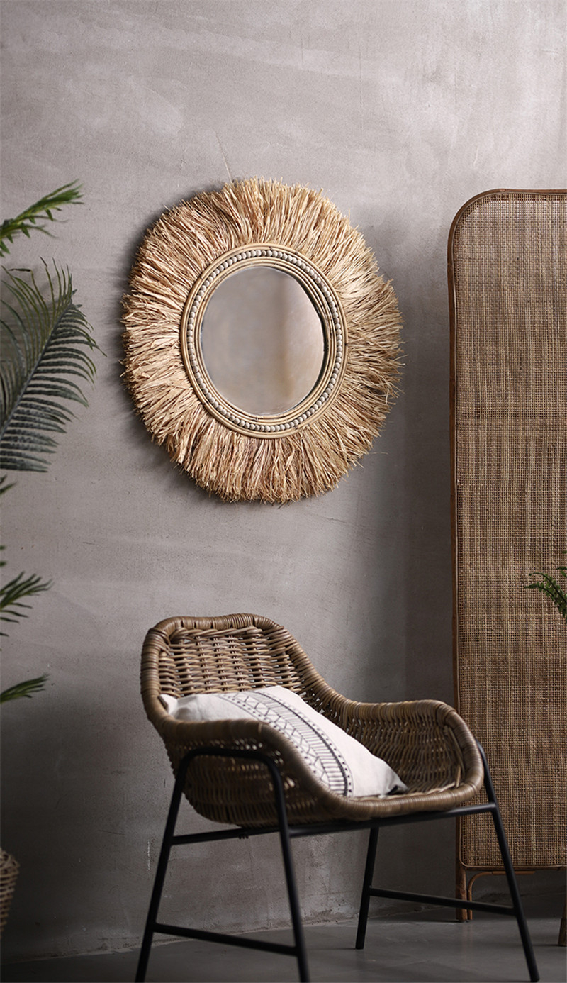 Rattan Decorative Mirrors for  - Rattan Mirror Round 리뷰 및 가격