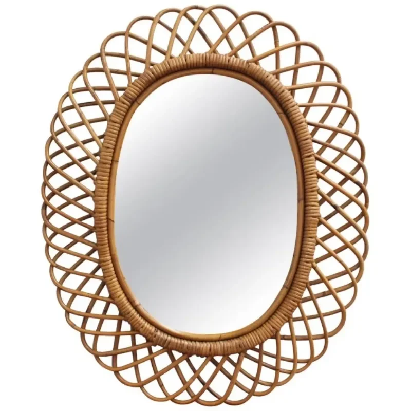 Modern round rattan wall mirro - Rattan Mirror Round 리뷰 및 가격