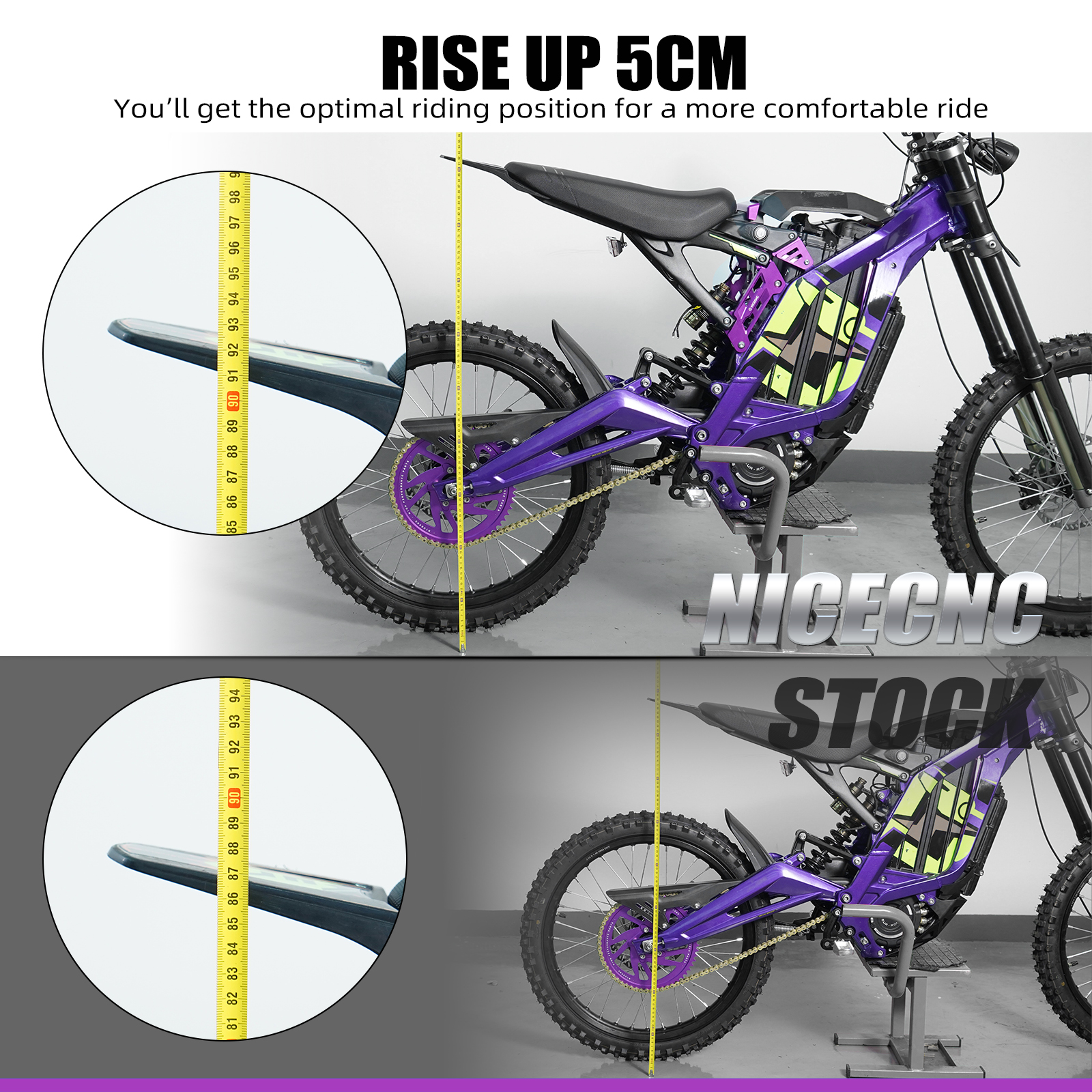 NICENCNC Seat Riser For Surron - Interior Design Mockup 리뷰 및 가격