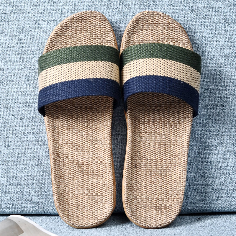 Men Multicolor Flax Slippers S - Linen Roller Blind 리뷰 및 가격
