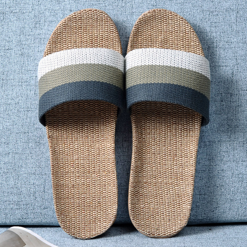 Men Multicolor Flax Slippers S - Linen Roller Blind 리뷰 및 가격
