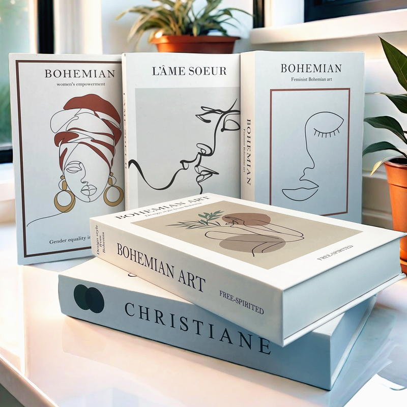 Boho Monet Decorative Books Lu - Interior Design Book 리뷰 및 가격