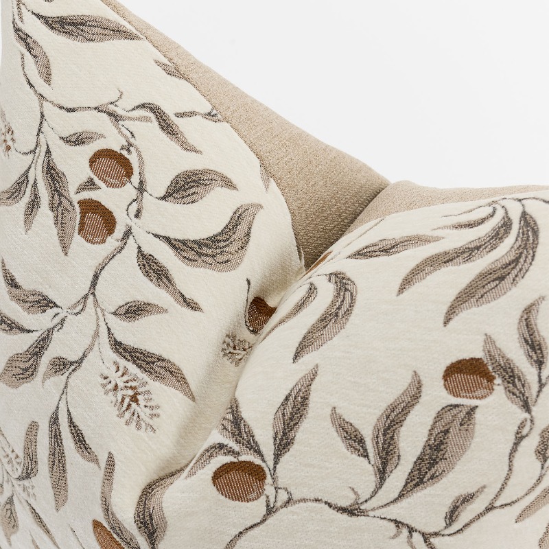 Cream Beige Chenille Botanical - Textured Throw Natural 리뷰 및 가격