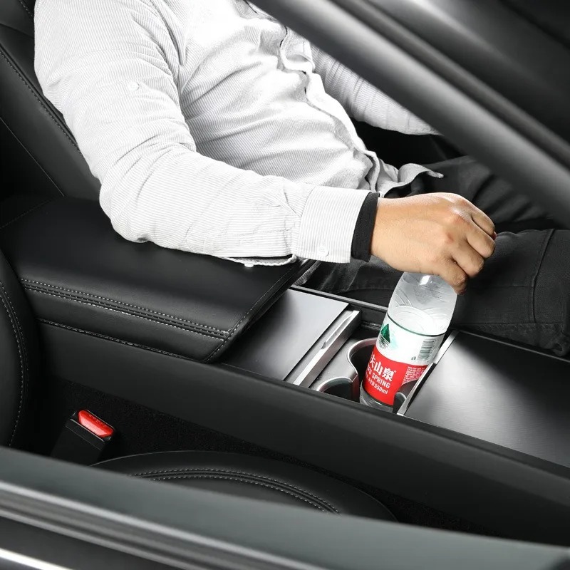 Leather Armrest Cover For Tesl - Interior Design Mockup 리뷰 및 가격